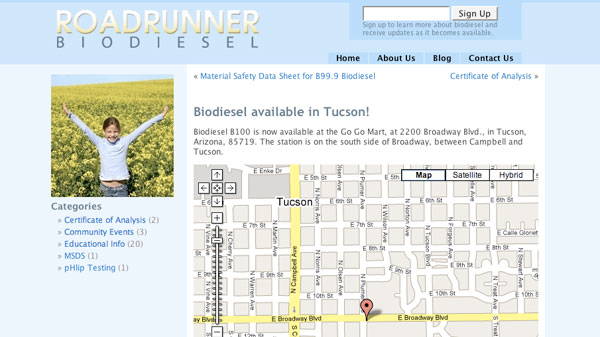 Roadrunner Biodiesel Tucson